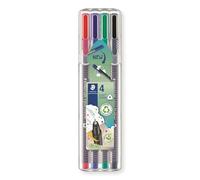 Staedtler 334 sb4 rotulador de punta fina negro, azul, verde, rojo 1 p