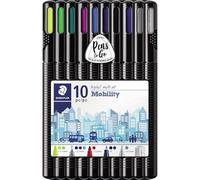 STAEDTLER 34 SB10MS Triplus Mobile Work, Estuche exclusivo box, un surtido de 10 instrumentos de escritura triplus, para oficina o para llevar donde quieras, azul, 10 Unidad (Paquete de 1)