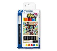 Staedtler – Marcadores de pintura acrílica Lumocolor 349 C6 – 6 unidades, colores surtidos