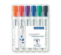 STAEDTLER 351 B WP6 Doble Pack Lumocolor Whiteboard Marker, 2 x 6 Unidades en 2 aufstellbaren Cajas, Punta Biselada