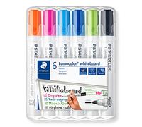 Staedtler Rotulador para pizarra blanca Lumocolor 351 WP6-1 Punta 2 mm Recargable Estuche 6 colores
