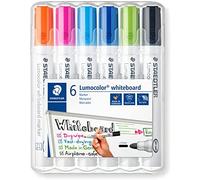 Staedtler Rotulador para pizarra blanca Lumocolor 351 WP6-1 Punta 2 mm Recargable Estuche 6 colores