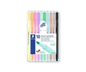 Staedtler 362 c marcador 10 pieza(s) punta redonda negro, marrón, azu