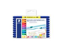 STAEDTLER 3620 TB10 - Rotulador con dos puntas (10 rotuladores de doble fibra)