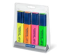 Staedtler Rotuladores fluorescentes Textsurfer 364-SC4 – 4 marcadores con soporte para mesa