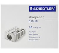 Staedtler Sacapuntas 510.10 Metal 1 agujero 23° 20 uds Plateado Niños