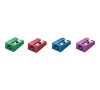 Staedtler Afilalápiz 510 10 PR2 acero inoxidable Caja con 20 sacapuntas de metal de color