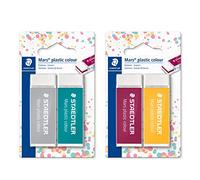 STAEDTLER 52650E1BK2 Mars - Borrador de plástico para sándwich (2 unidades)