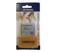 STAEDTLER 5427SBK2-CST - Goma de borrar especial y amasadora (muy suave, para muchos trabajos artísticos, blíster con dos borradores de artistas, 5427SBK2-C), multicolor