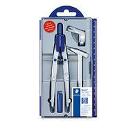 STAEDTLER 550 02 - Compás | Compás de precisión de ajuste rápido, robusto - estuche con minas de repuesto - Art.-Nr. 550 02