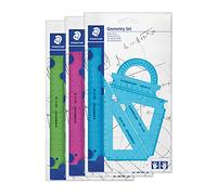 STAEDTLER 569 pb4 N18 Juego de geometría, pequeño, 4 piezas, Neon Colores, 18 unidades