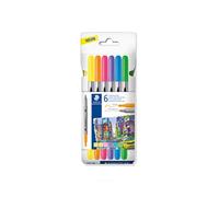Staedtler · 6 Rotuladores Doble Punta · Colores Neón · 3200 C6F