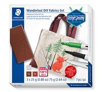 STAEDTLER 61 DJT6 Design Journey - Juego de bolso de tela Wanderlust DIY