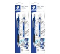 STAEDTLER 7757BK25DA - Portaminas (incluye recambios 0.7 mm) (Paquete de 2)