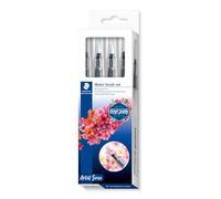 Staedtler Pinceles de agua Design Journey 949-SBK4-CST - Blíster 4 unidades Blanco