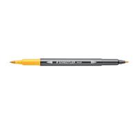 STAEDTLER aquarell Journey 3001-110 - Rotuladores de doble fibra (punta fina y punta flexible, se pueden pintar en agua, 10 rotuladores de color amarillo sol)