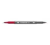 STAEDTLER aquarell Journey 3001-241 - Rotulador de doble fibra (punta fina y punta de pincel flexible, 10 rotuladores rojos ingleses, 10 rotuladores rojos ingleses)