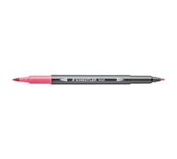 STAEDTLER aquarell Journey 3001-25 - Rotulador de doble fibra (punta fina y punta de pincel flexible, 10 rotuladores rosa), color rosa