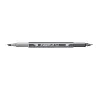 STAEDTLER aquarell Journey 3001-82 - Rotulador de doble fibra (punta fina y punta flexible, 10 rotuladores grises claros)