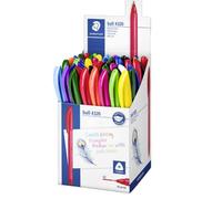 Staedtler ball 4320 m expositor con 50 boligrafos punta de bola 1mm -