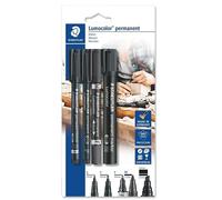 STAEDTLER BLISTER 4 ROTULADORES PERMANENTES DIFERENTES PUNTAS