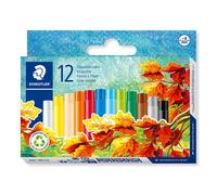 STAEDTLER 241NC12 - Estuche con 12 ceras, Multicolor