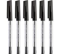 Staedtler Bolígrafo mediano de 0,5 mm, 430 m, tinta negra, paquete de 6