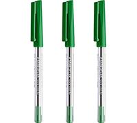 Staedtler Bolígrafo mediano de 0,5 mm, 430 unidades, tinta verde, paquete de 3