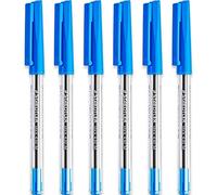 STAEDTLER Bolígrafos medianos de 0,5 mm, 430 m, tinta azul (6)