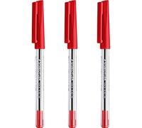 STAEDTLER Bolígrafos medianos de 0,5 mm, 430 unidades, tinta roja, paquete de 3