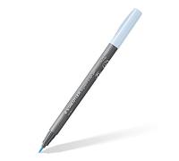 STAEDTLER Brush Pen Pigment Arts, color azul hielo, pigmentos premium, punta de pincel para ancho de línea variable, resistente al agua, secado rápido, 10 rotuladores en estuche de cartón, 371-310