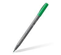 STAEDTLER Brush Pen Pigment Arts, color verde, pigmentado premium, punta de pincel para ancho de línea variable, resistente al agua, secado rápido, 10 rotuladores verdes en estuche de cartón, 371-5