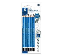 Staedtler Lápices jumbo de grafito Design Journey 100J-S BK5 Blíster 5 unidades durezas variadas