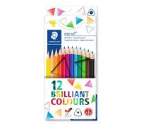 STAEDTLER Ergosoft 157 C12. Lápices de color triangulares. Caja con 12 unidades