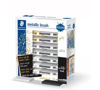 STAEDTLER Expositor de 70 Marcadores Metálicos con Punta Pincel