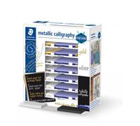 STAEDTLER Expositor de 70 Marcadores Metallic Calligraphy 8325