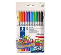 STAEDTLER Felt Pens - for Colouring - Noris - Suitable for Kids - 10 Assorted Co