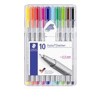Staedtler Fineliner Triplus 0.3mm assorted (10)