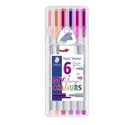 Staedtler 334 SB6CS6. Rotuladores Triplus Fineliner. Caja con 6 marcadores de colores brillantes.