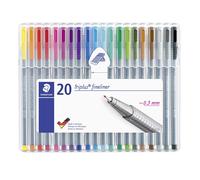 Staedtler triplus fineliner 334 rotulador de punta fina multi 20 pieza