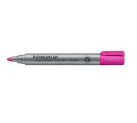 STAEDTLER Flipchart 356-20 Lumocolor - Rotulador (tinta de secado rápido, sin olores, no traspasa el papel, 10 rotuladores en caja plegable), color rosa