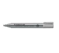 STAEDTLER Flipchart 356 B-8 - Rotulador Lumocolor gris (punta biselada, tinta de secado rápido, sin olores, no traspasa el papel, 10 marcadores en caja plegable)
