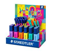 STAEDTLER Happy Line Surtido Expositor de 78 Unidades con Marcadores Fluorescentes y Triplus Fineliners