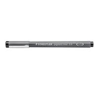 Staedtler - Juego de 3 unidades, fieltro Pigment, Negro, ancho de trazo: 0,4 mm