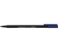 STAEDTLER - Juego de 6 rotuladores para colorear (1 mm, triplus color, punta ancha, 1 mm), color negro