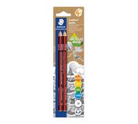 Staedtler Jumbo 1285 1285-0 BK2 - Lápiz de escritura (fabricado en Alemania, con 2 lápices 2B, superficie suave, antideslizante, fabricado en Alemania)