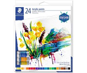 Staedtler karat 8500 c24. tubos de pintura acrílica. caja con 24 tubo