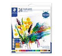 Staedtler Tubos de pintura acrílica Karat 8500 C24 – Caja 24 tubos colores variados