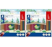 STAEDTLER Kredki Noris Wopex 24 kolory (Paquete de 2)