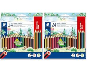 STAEDTLER Kredki Noris Wopex 24 kolory (Paquete de 2)